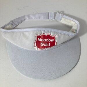 Mens Vintage Meadow Gold‎ Dairies Visor Adjustable Terry Sweat Band Cotton #3